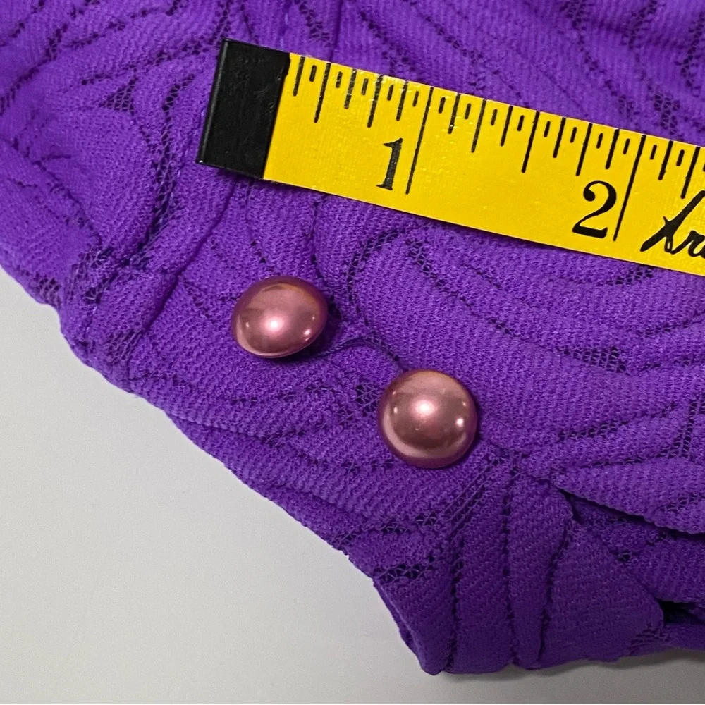 Vintage purple skirted one piece bathing suit